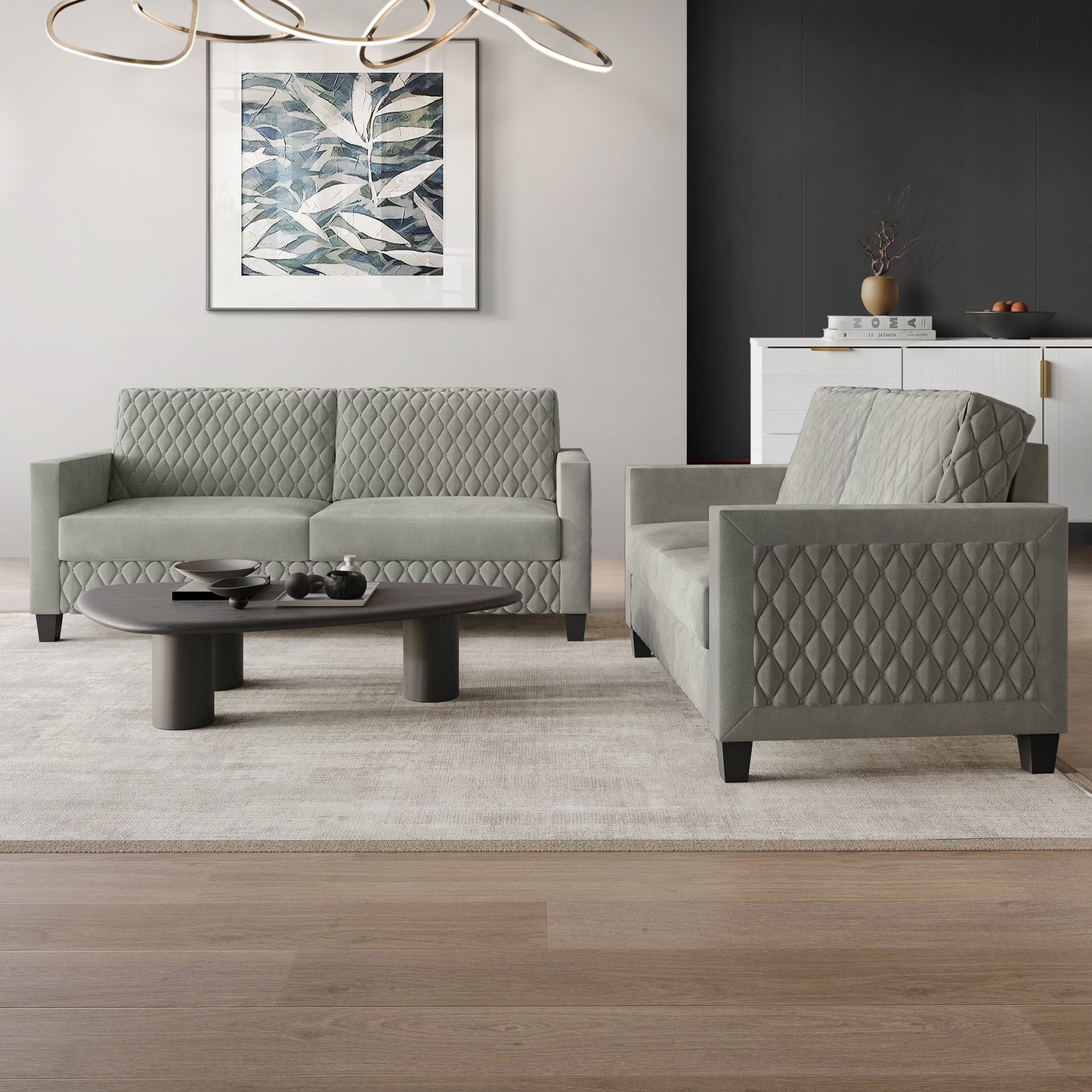 Ludford Velvet Upholstered Sofa