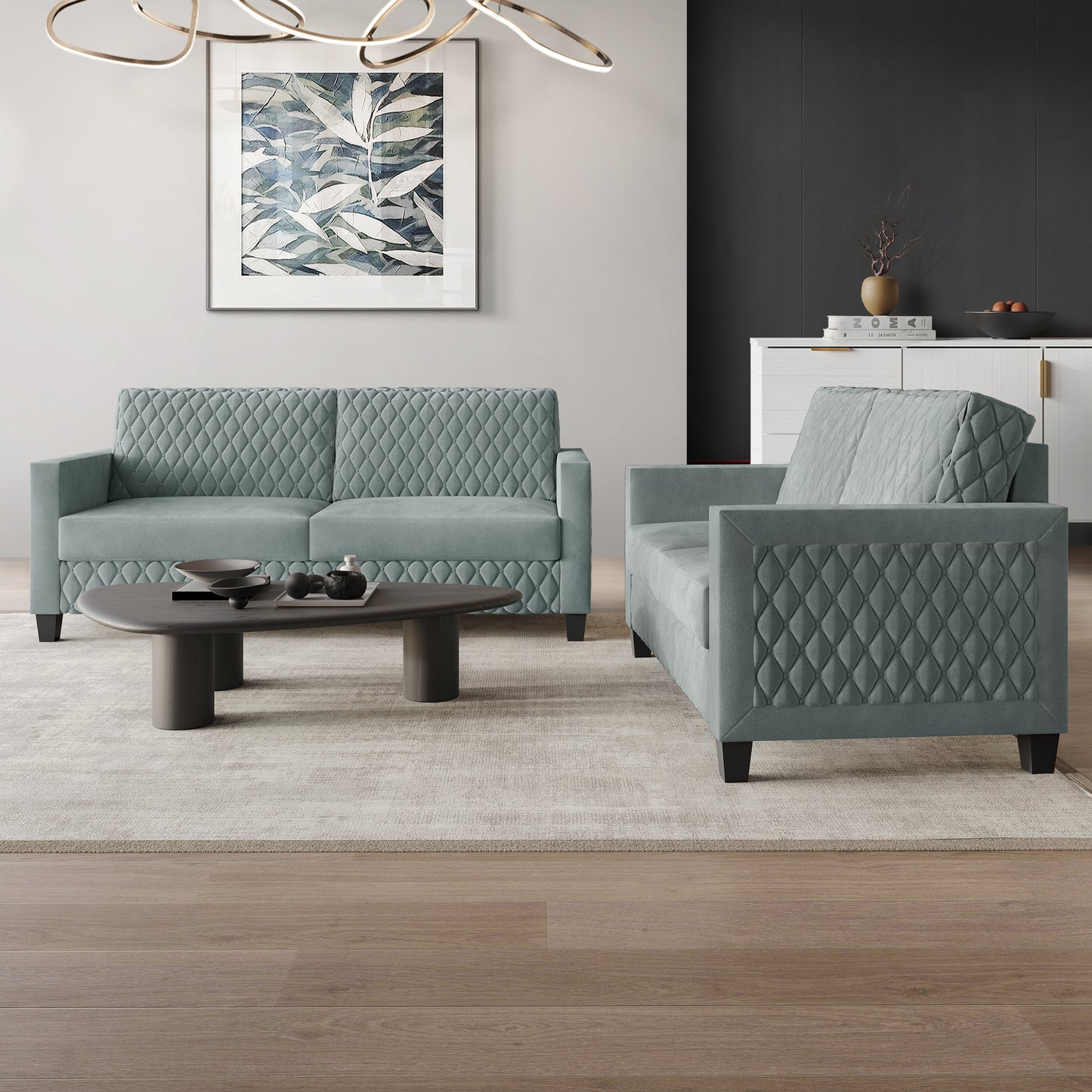 Ludford Velvet Upholstered Sofa