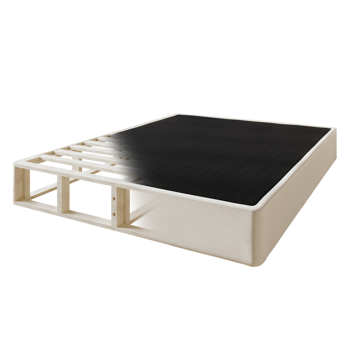 Tawnya Solid Wood 8-Inch Box Spring Foundation with Wood Slats