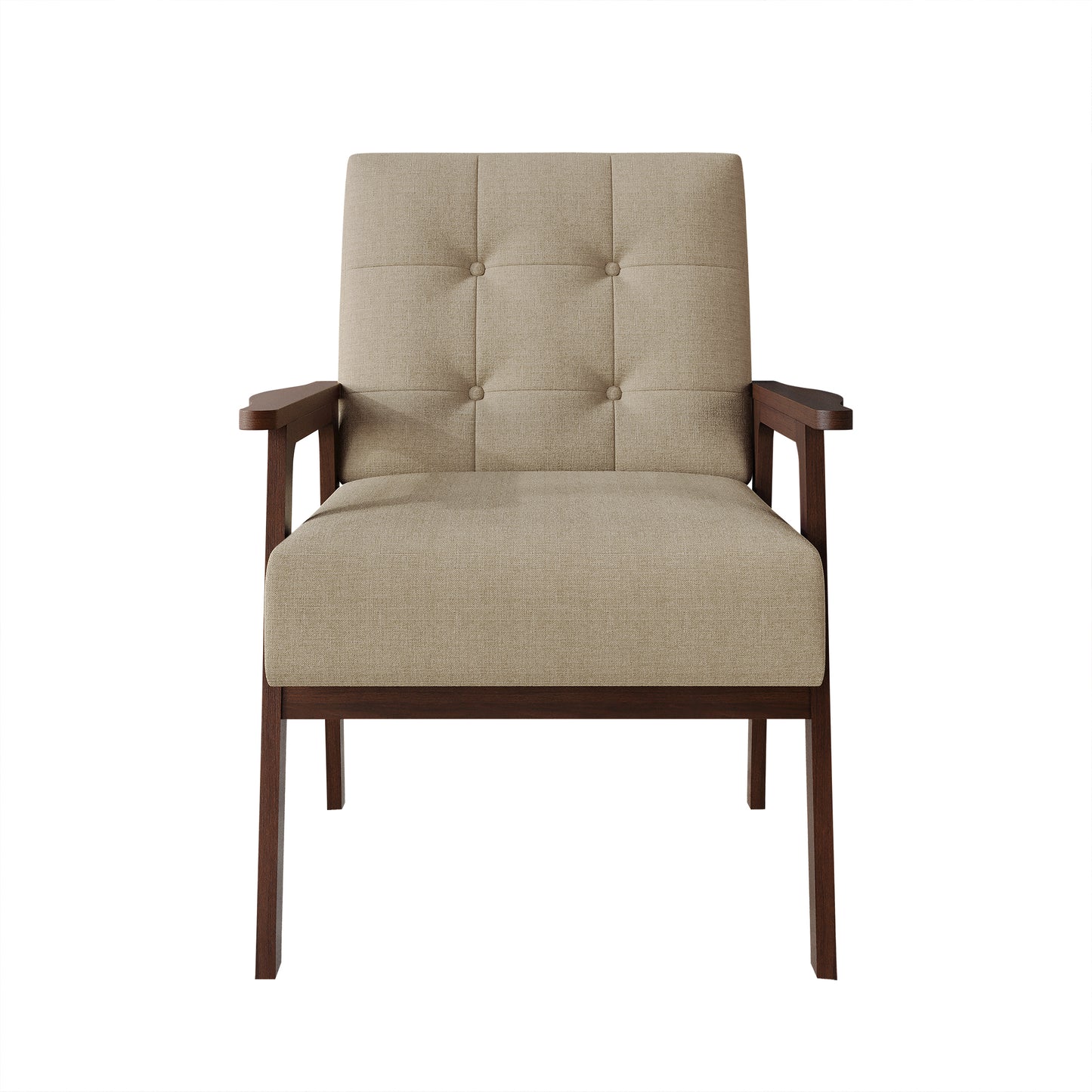 Briarwood Upholstered Accent Chair with Padded Seat and Wooden Frame