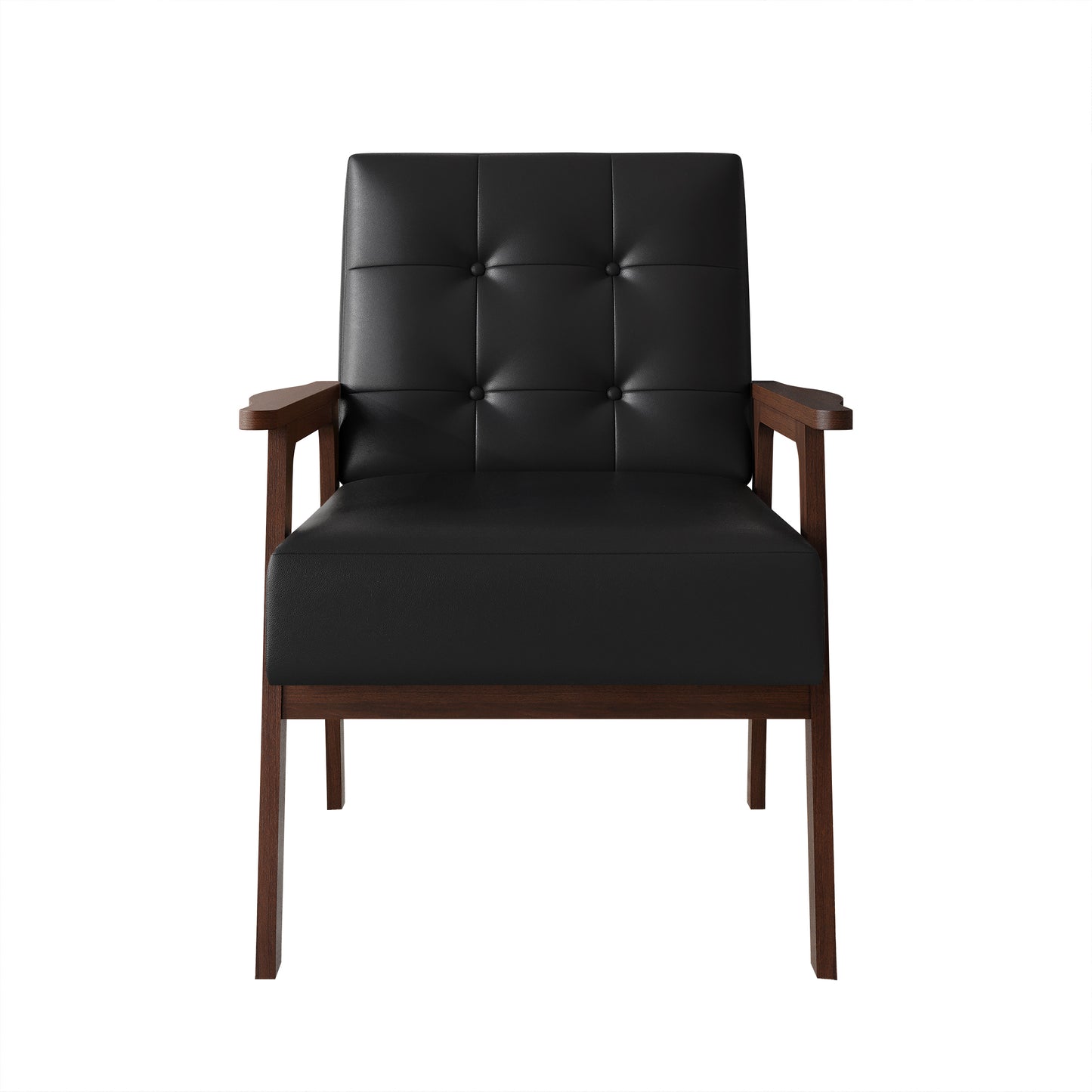 Briarwood Upholstered Accent Chair with Padded Seat and Wooden Frame