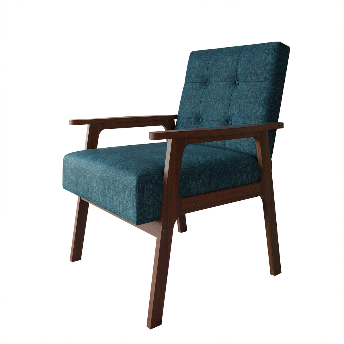 Briarwood Upholstered Accent Chair with Padded Seat and Wooden Frame