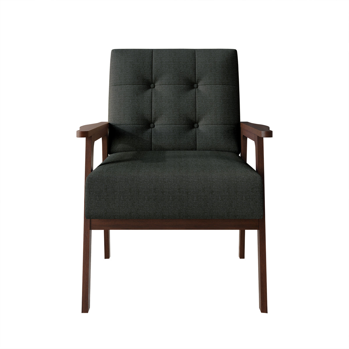 Briarwood Upholstered Accent Chair with Padded Seat and Wooden Frame