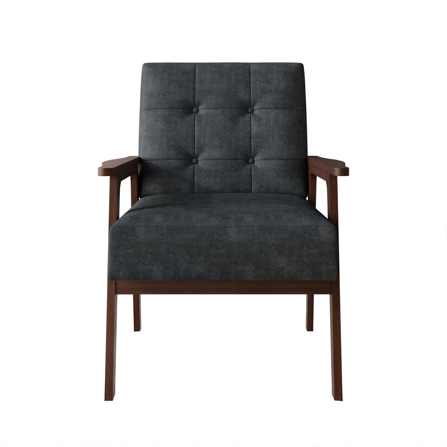 Briarwood Upholstered Accent Chair with Padded Seat and Wooden Frame