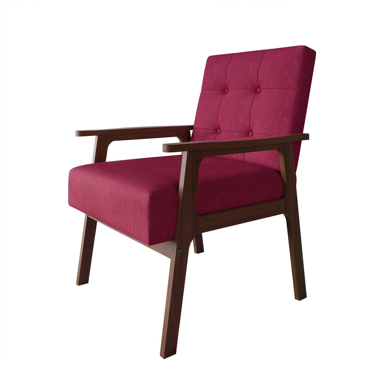 Briarwood Upholstered Accent Chair with Padded Seat and Wooden Frame