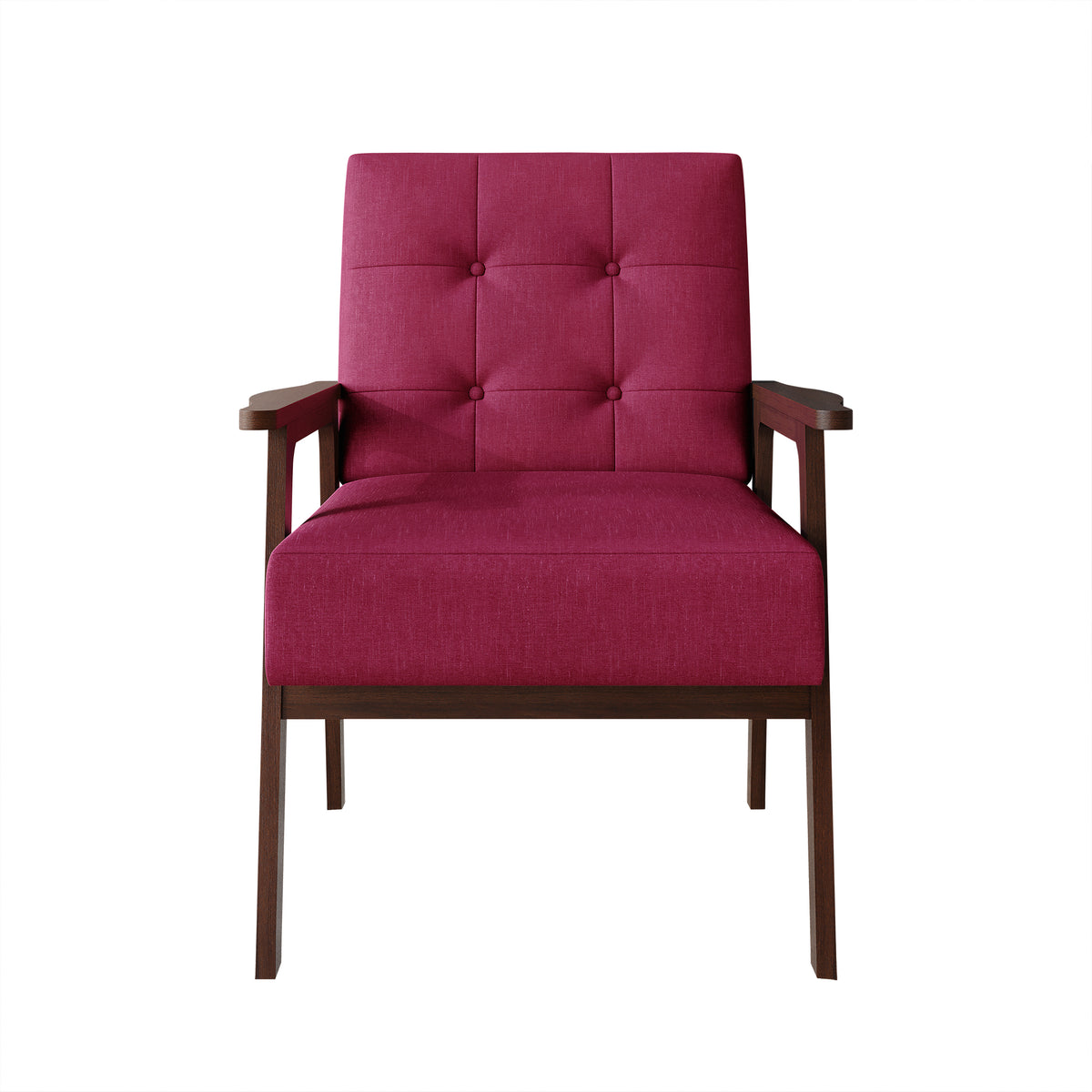 Briarwood Upholstered Accent Chair with Padded Seat and Wooden Frame