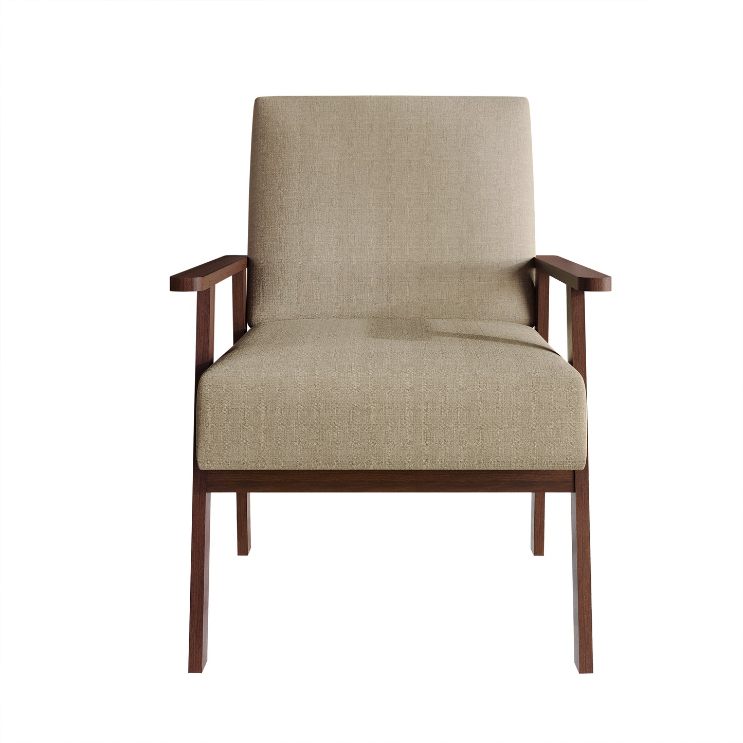 Westmont Upholstered Accent Chair with Padded Back and Wooden Frame