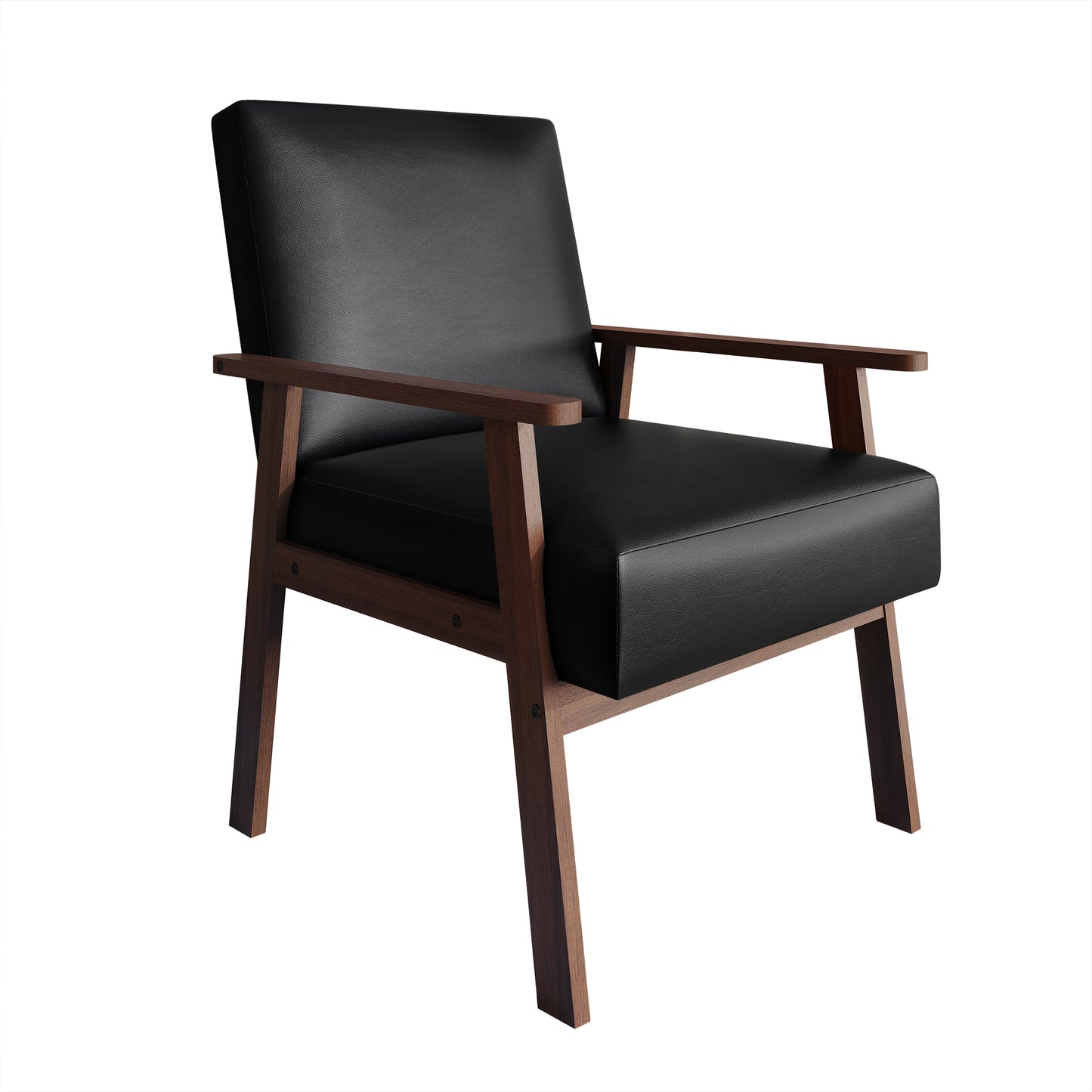 Westmont Upholstered Accent Chair with Padded Back and Wooden Frame