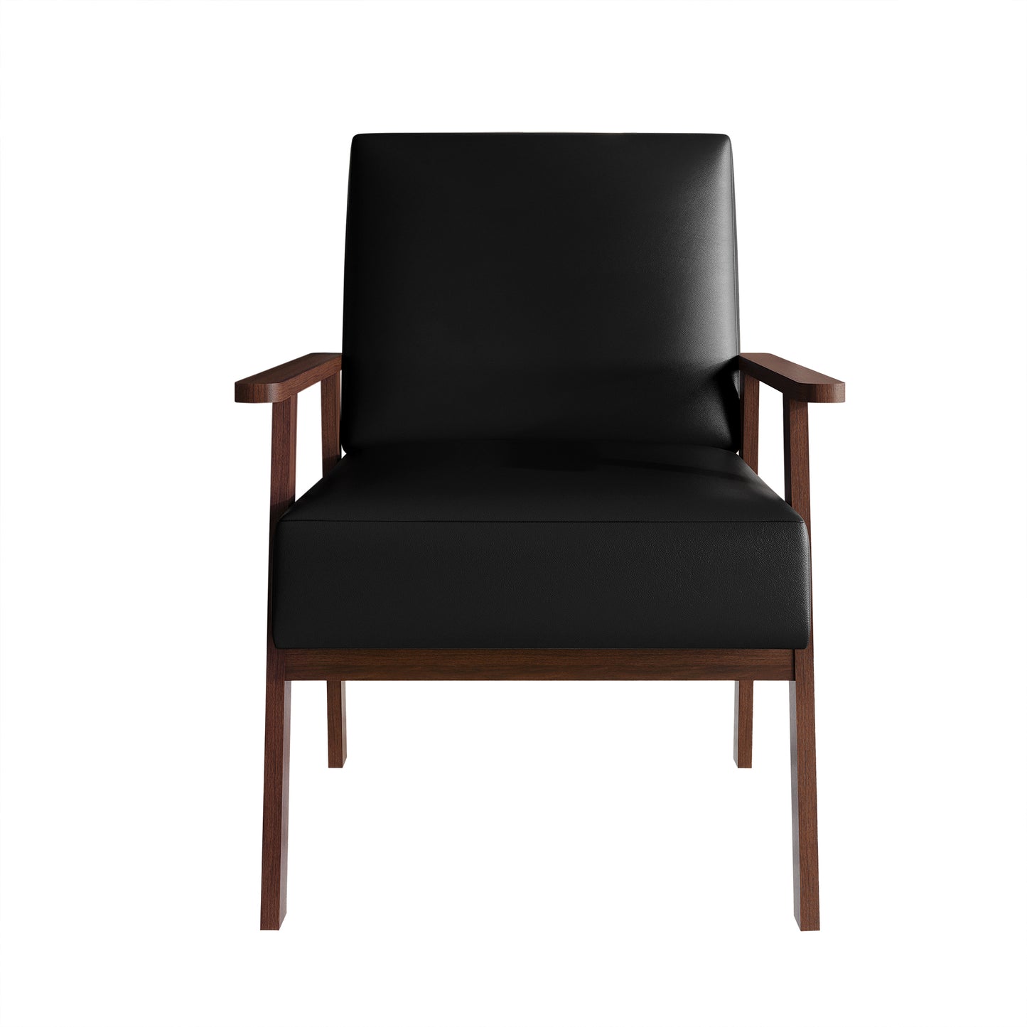 Westmont Upholstered Accent Chair with Padded Back and Wooden Frame