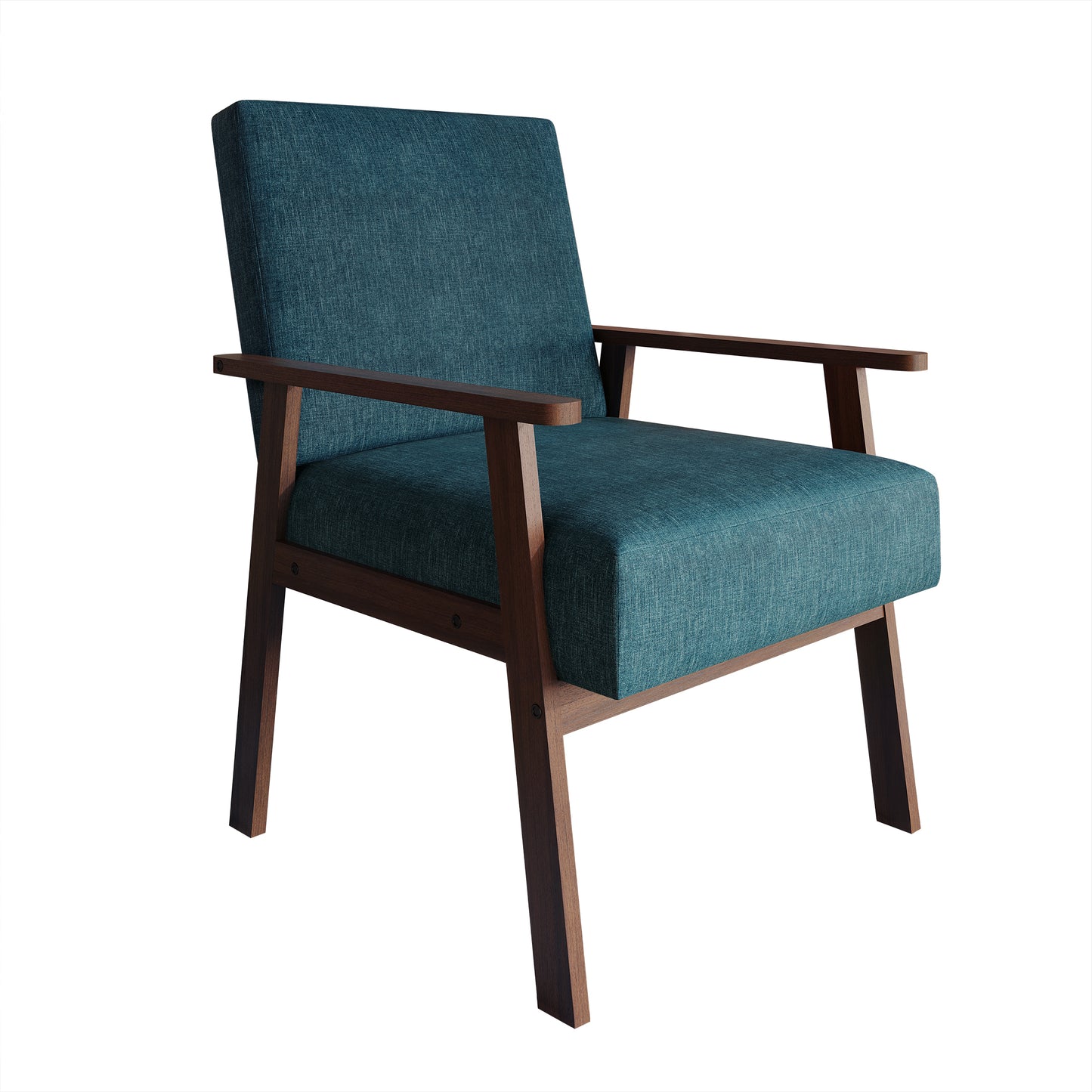 Westmont Upholstered Accent Chair with Padded Back and Wooden Frame