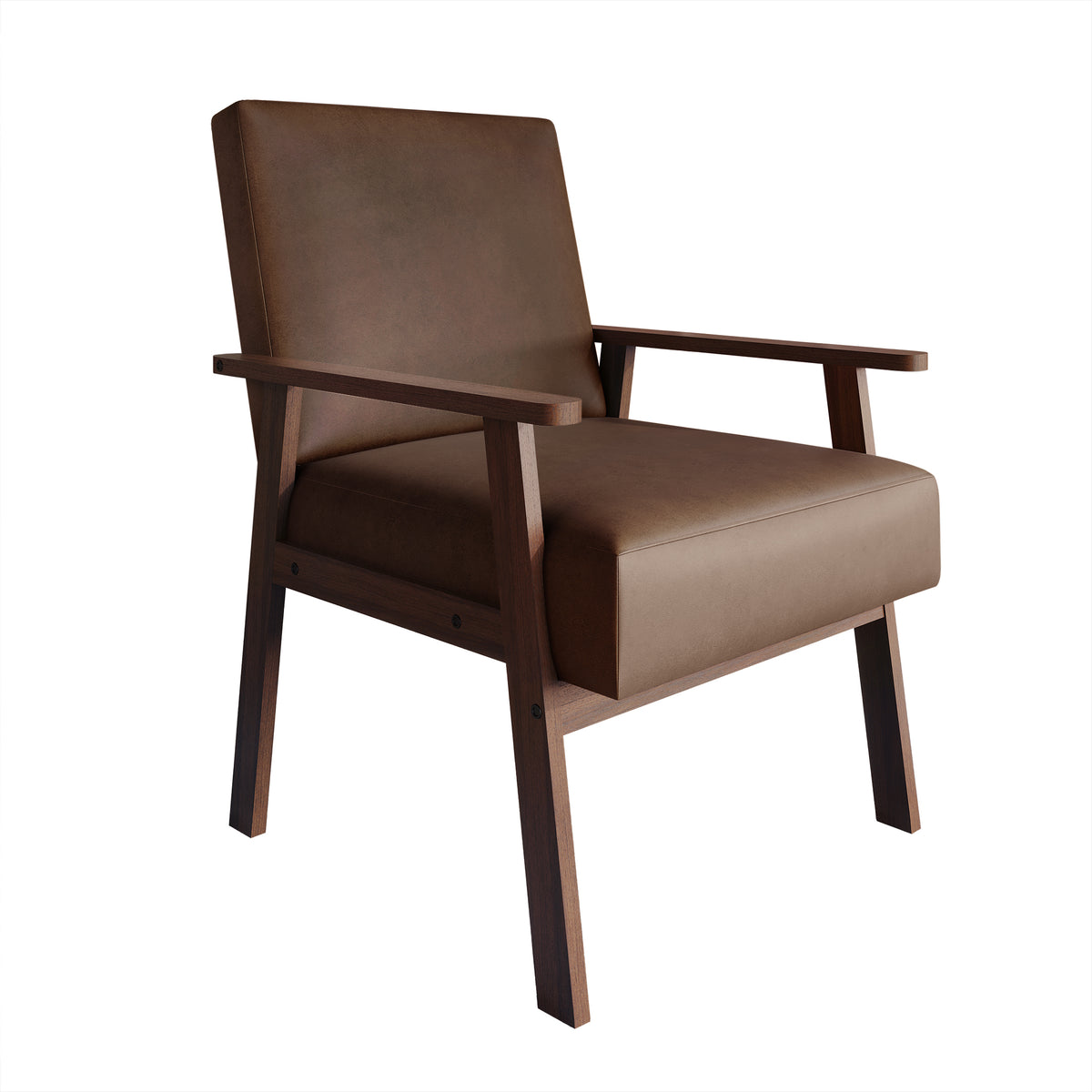 Westmont Upholstered Accent Chair with Padded Back and Wooden Frame