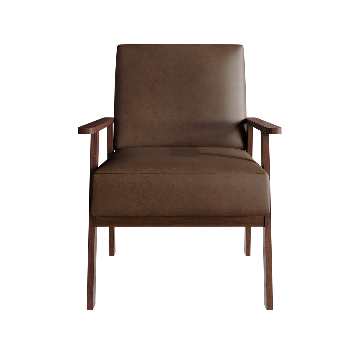 Westmont Upholstered Accent Chair with Padded Back and Wooden Frame