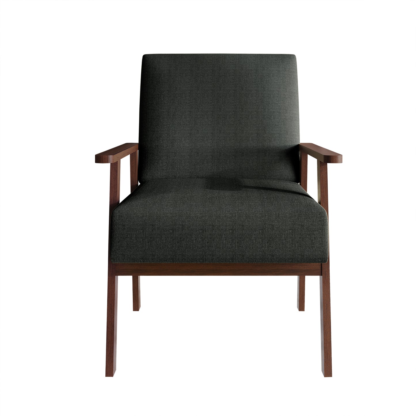 Westmont Upholstered Accent Chair with Padded Back and Wooden Frame