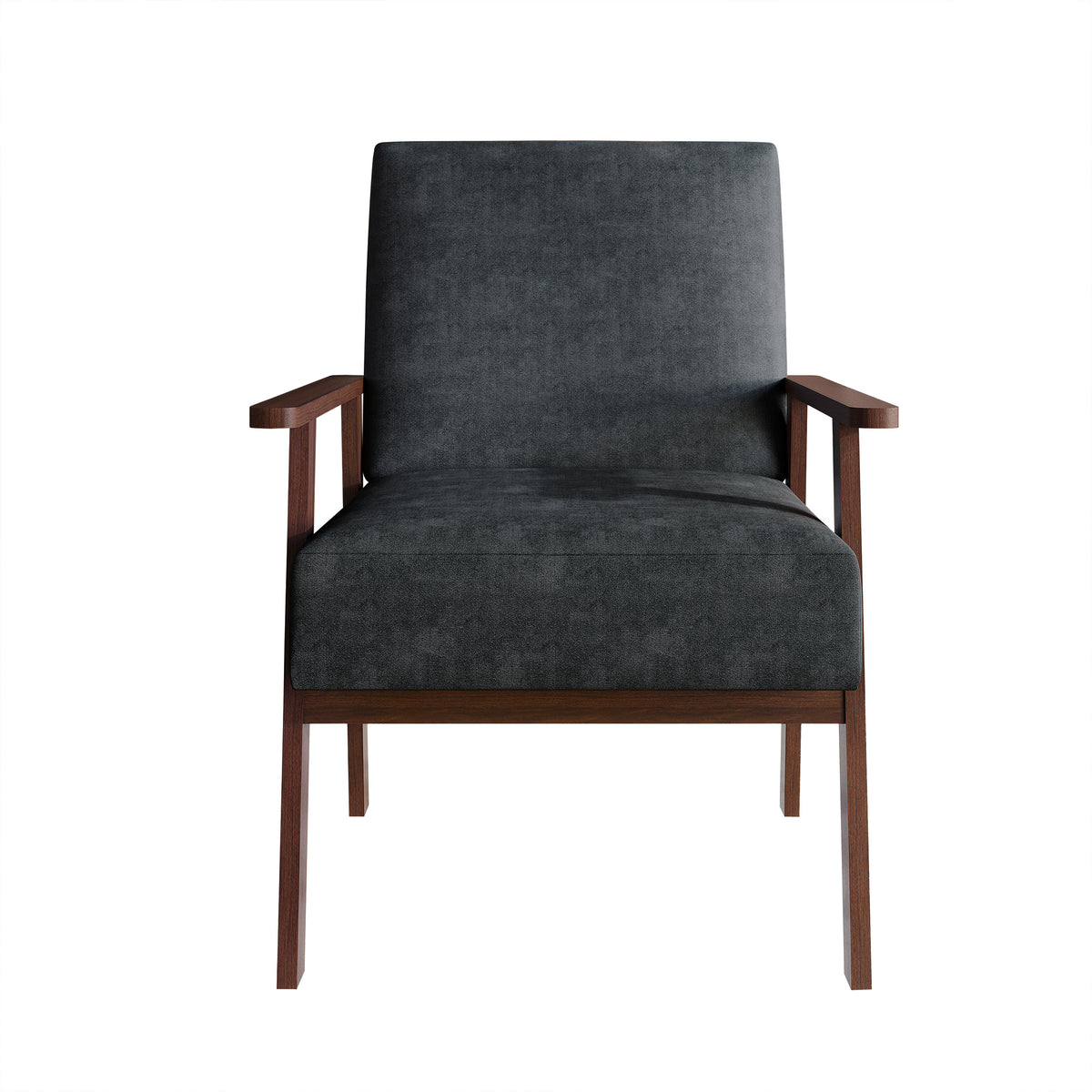 Westmont Upholstered Accent Chair with Padded Back and Wooden Frame
