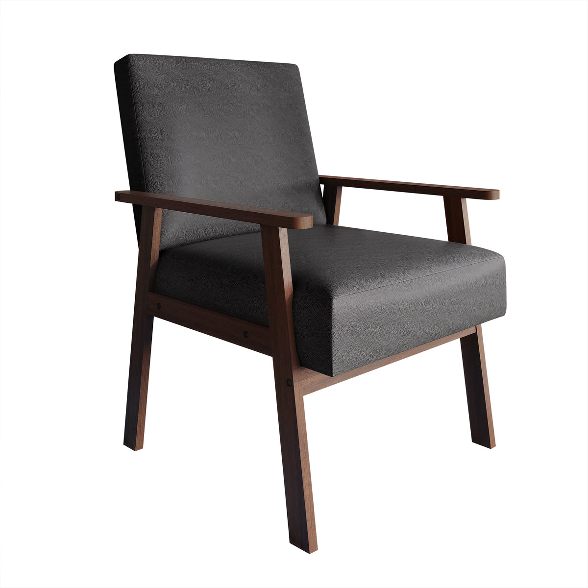 Westmont Upholstered Accent Chair with Padded Back and Wooden Frame