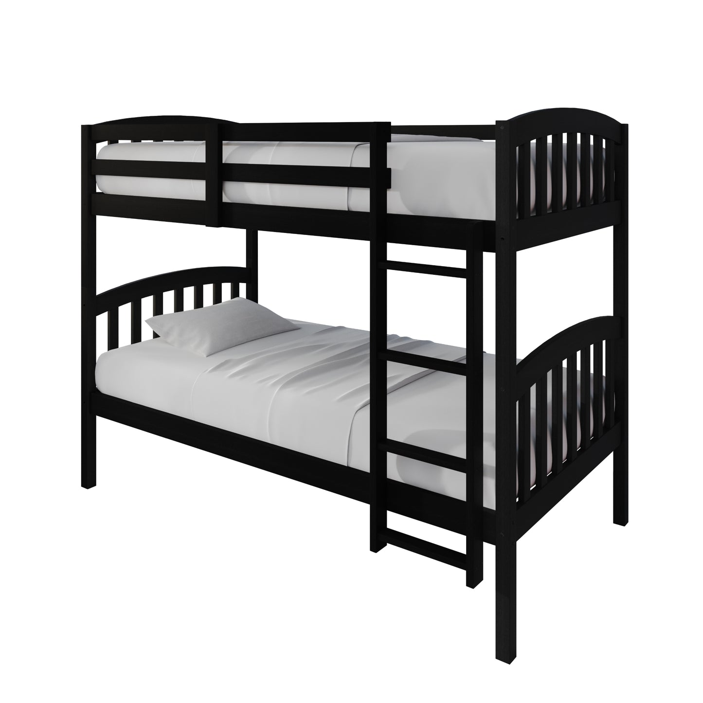 Jeeven Mid-Century Twin Over Twin Bunk Bed
