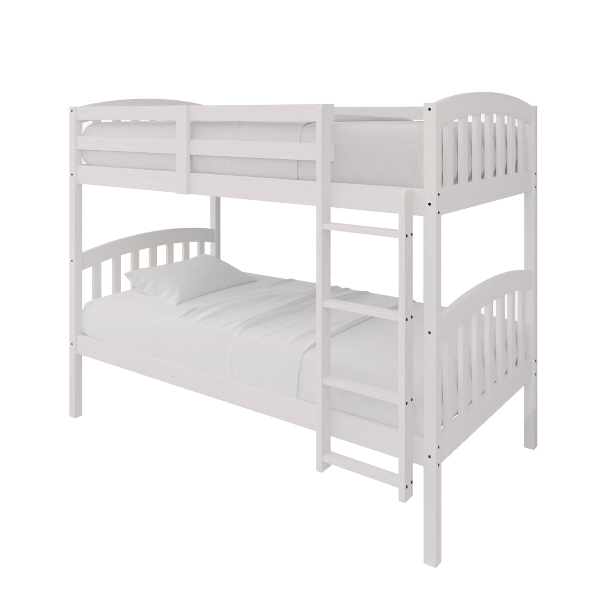 Jeeven Mid-Century Twin Over Twin Bunk Bed