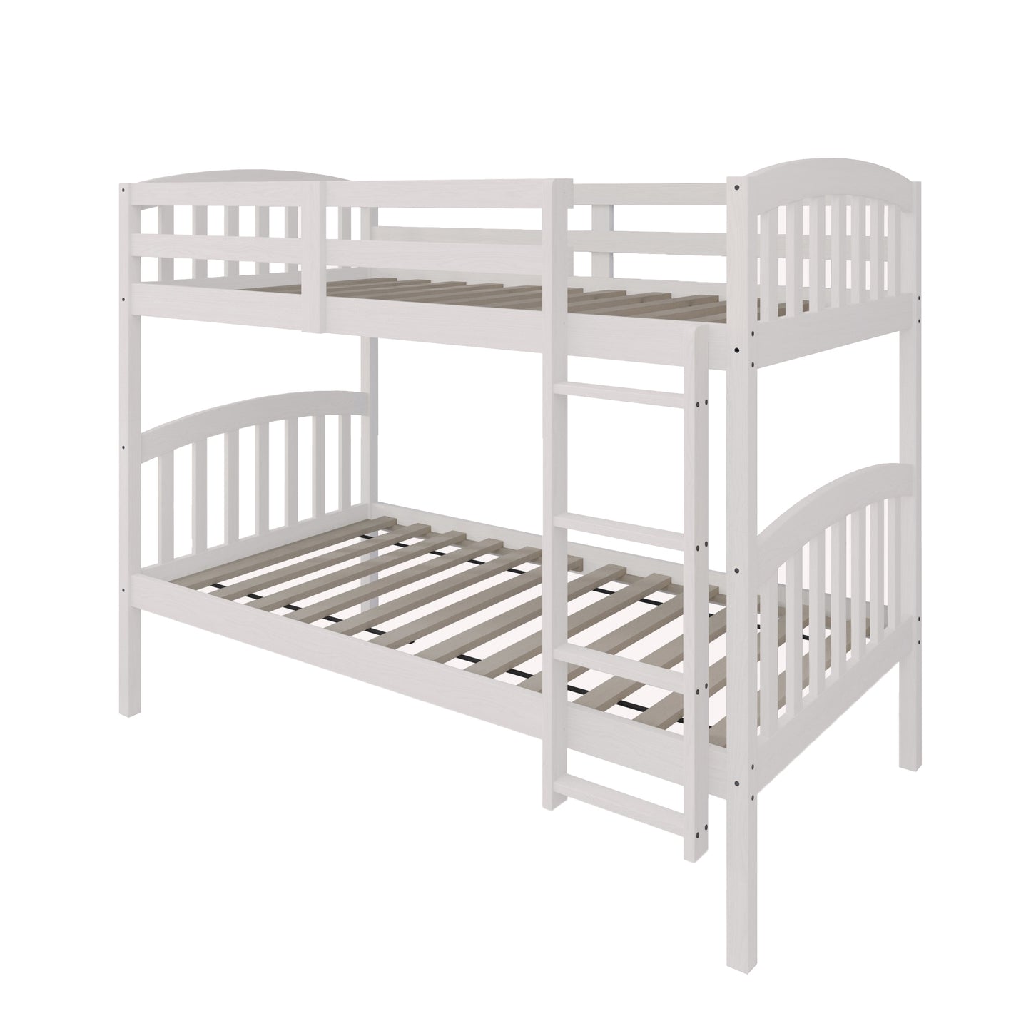 Jeeven Mid-Century Twin Over Twin Bunk Bed