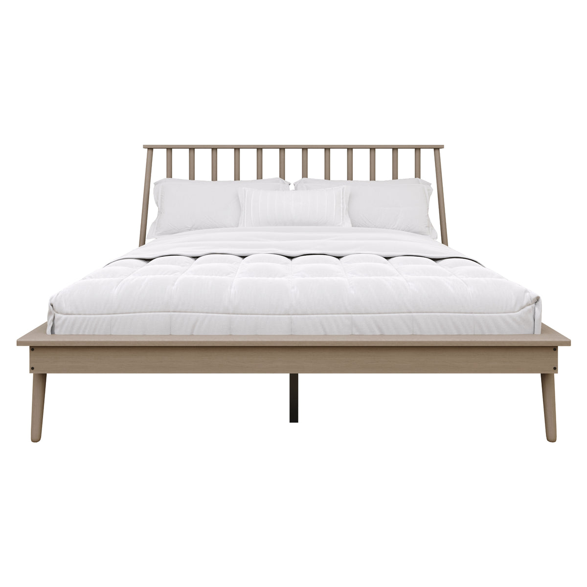 Kierin Vintage Wooden Platform Bed