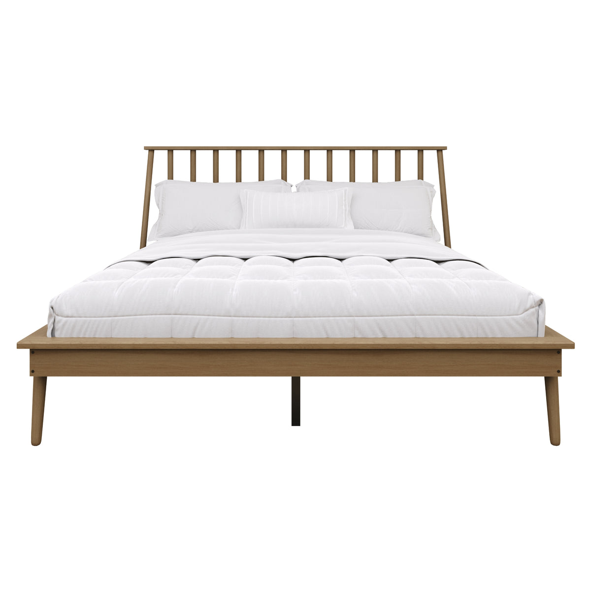 Kierin Vintage Wooden Platform Bed