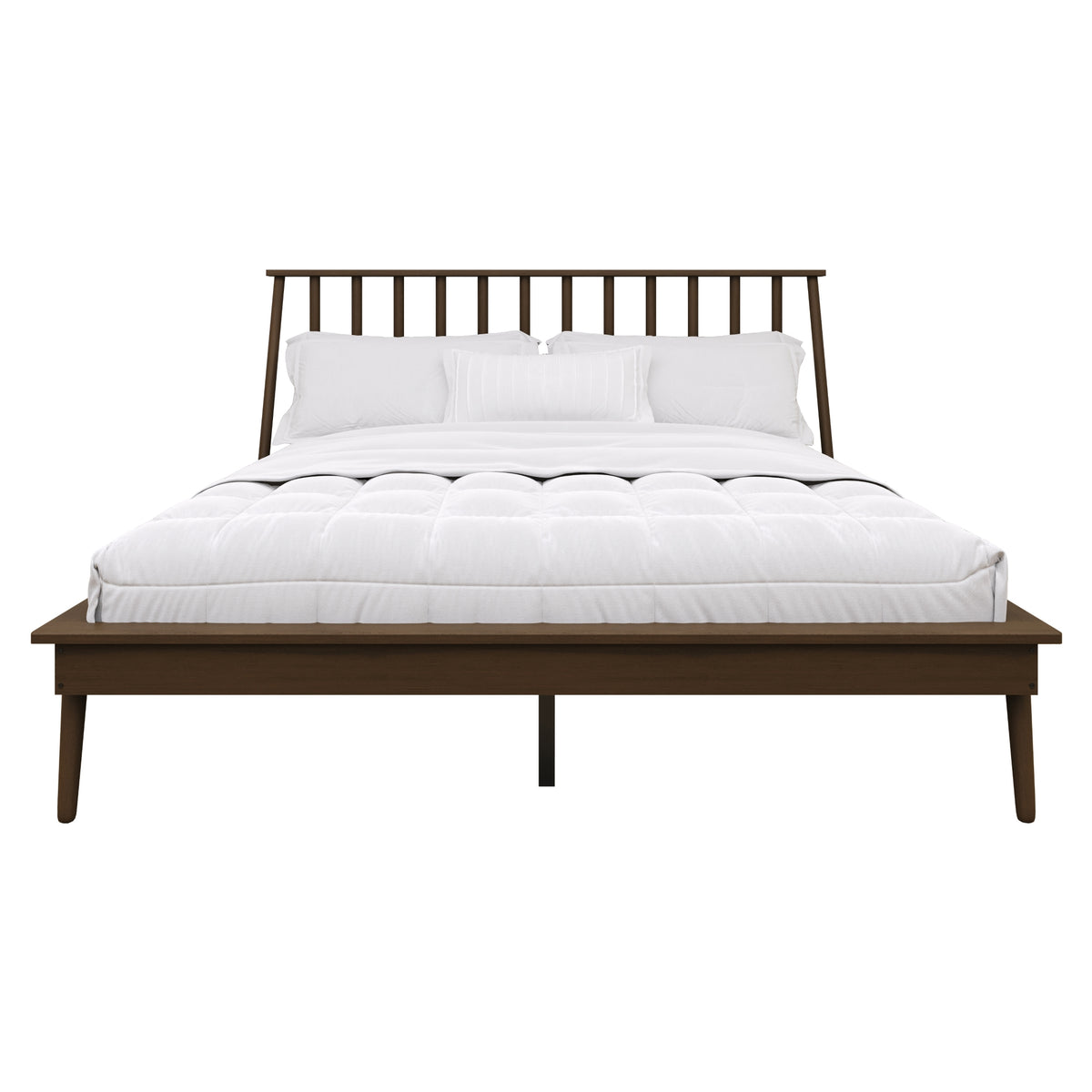 Kierin Vintage Wooden Platform Bed