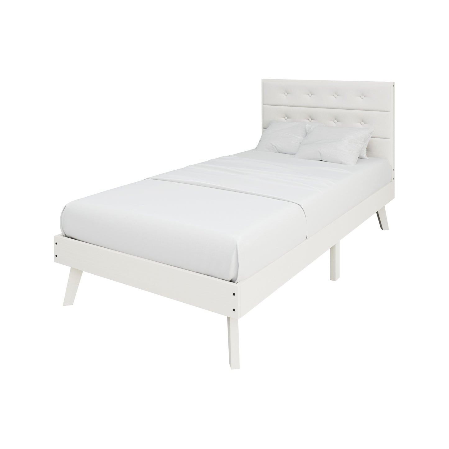 Tashanique Mid-Century Wooden Platform Bed