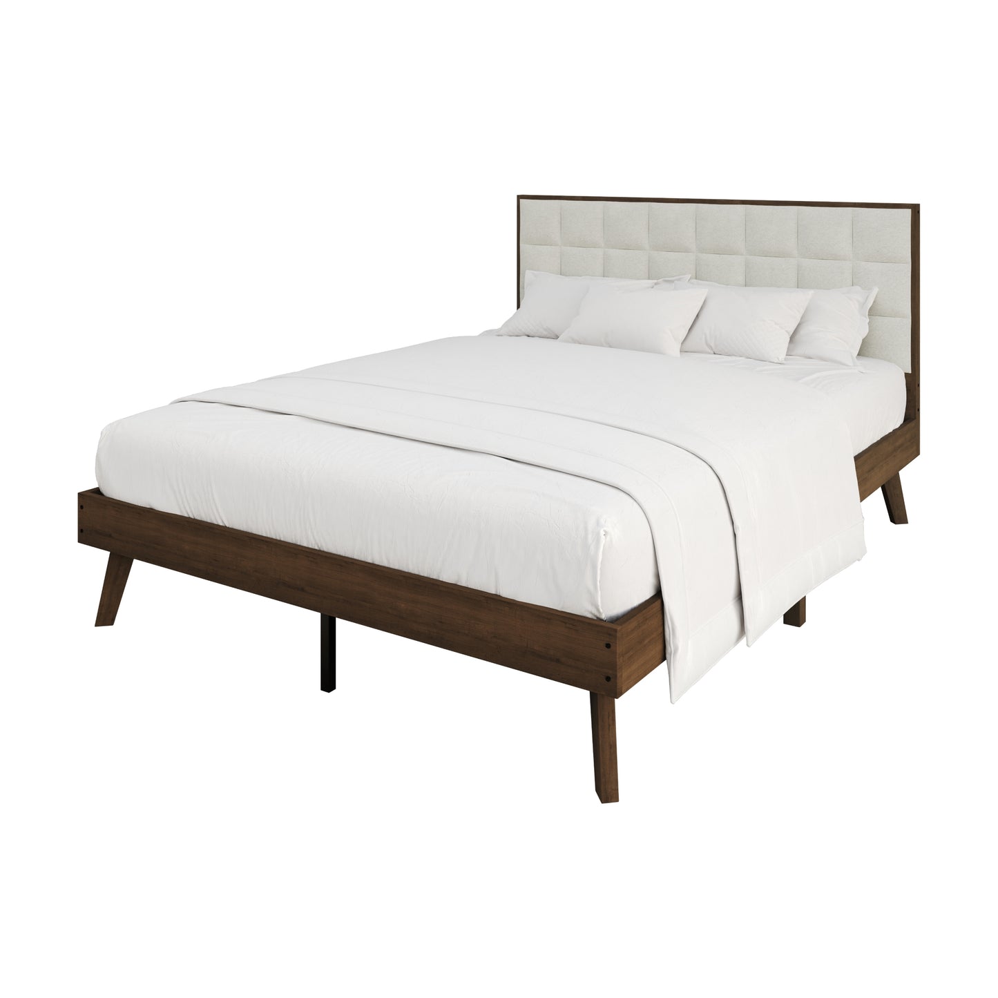 Tashanique Vintage Wooden Platform Bed