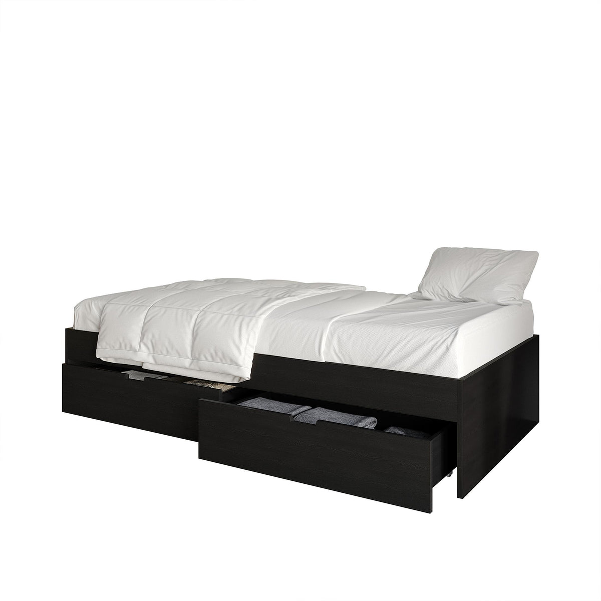 Wooden Mates Bed with Storage Drawers