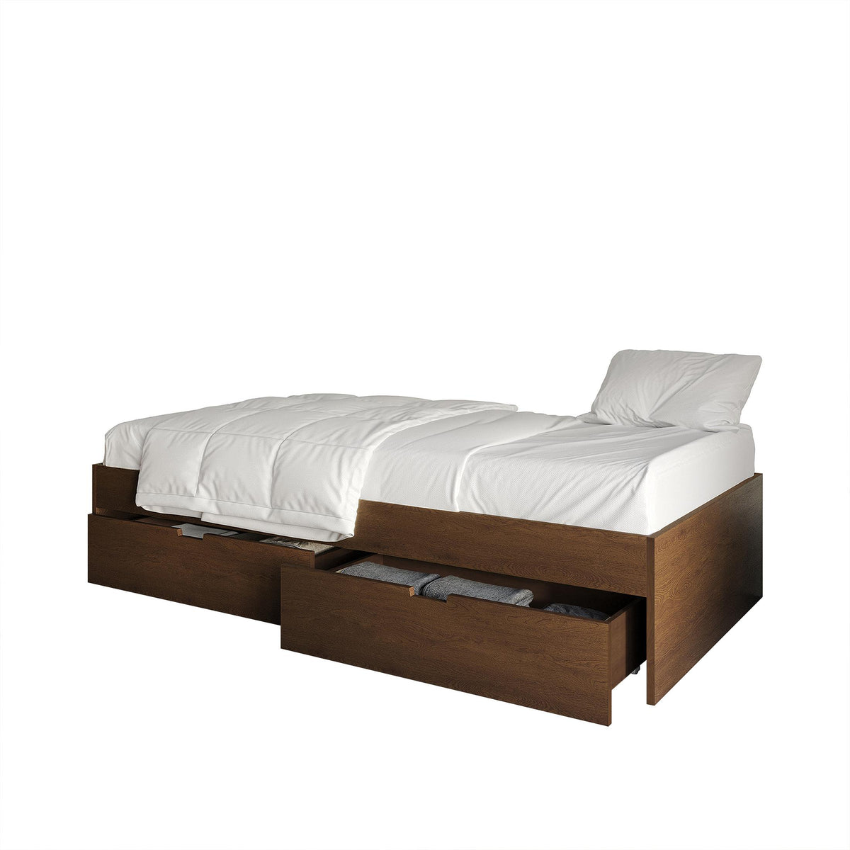 Wooden Mates Bed with Storage Drawers