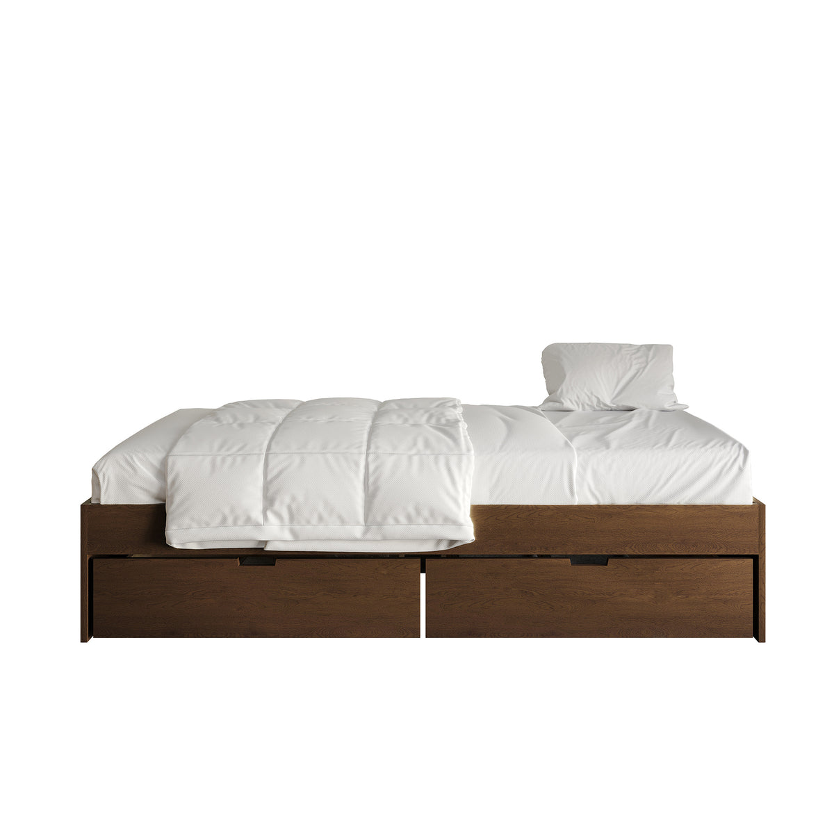 Wooden Mates Bed with Storage Drawers