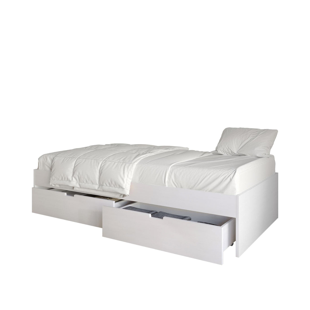 Wooden Mates Bed with Storage Drawers