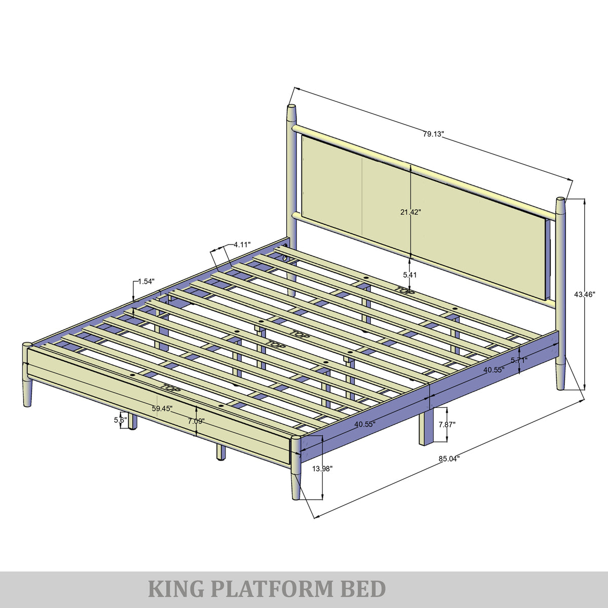 Arden Upholstered Platform Bed