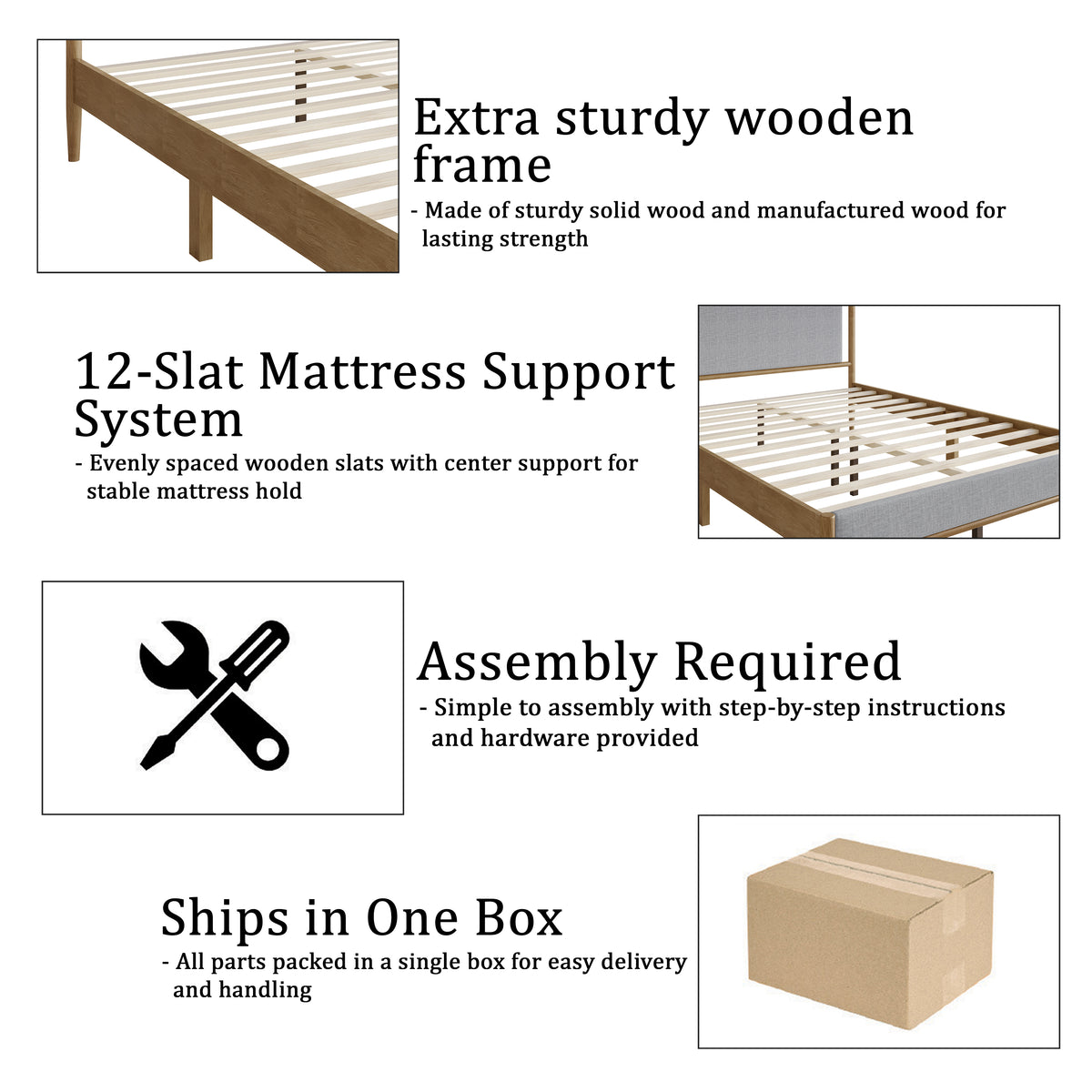 Arden Upholstered Platform Bed