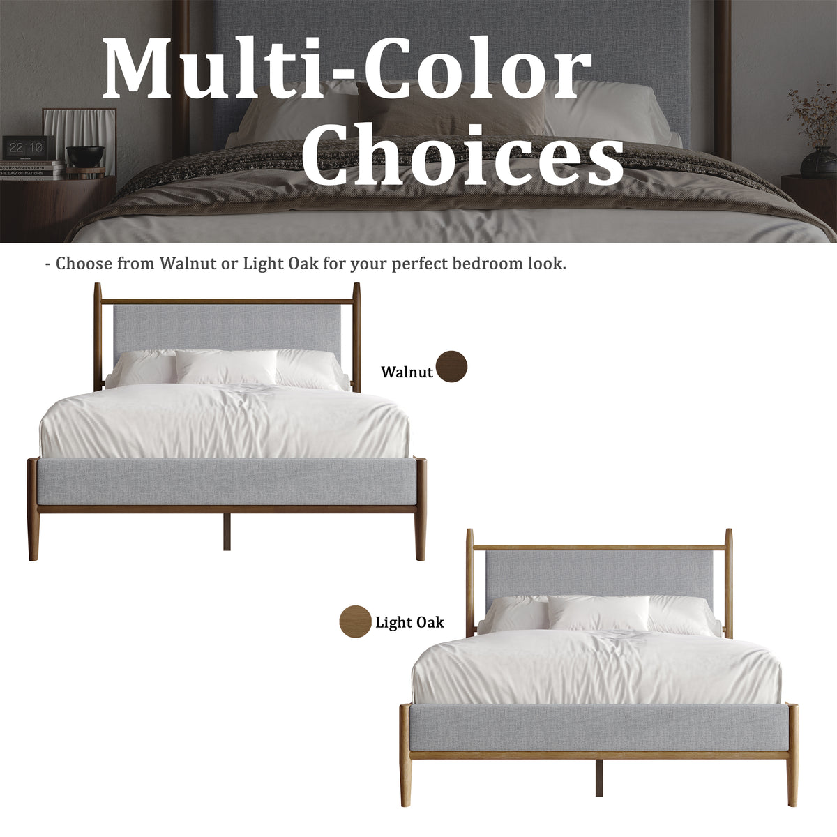 Arden Upholstered Platform Bed