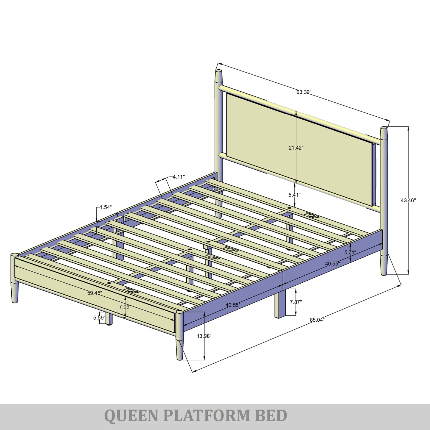 Arden Upholstered Platform Bed