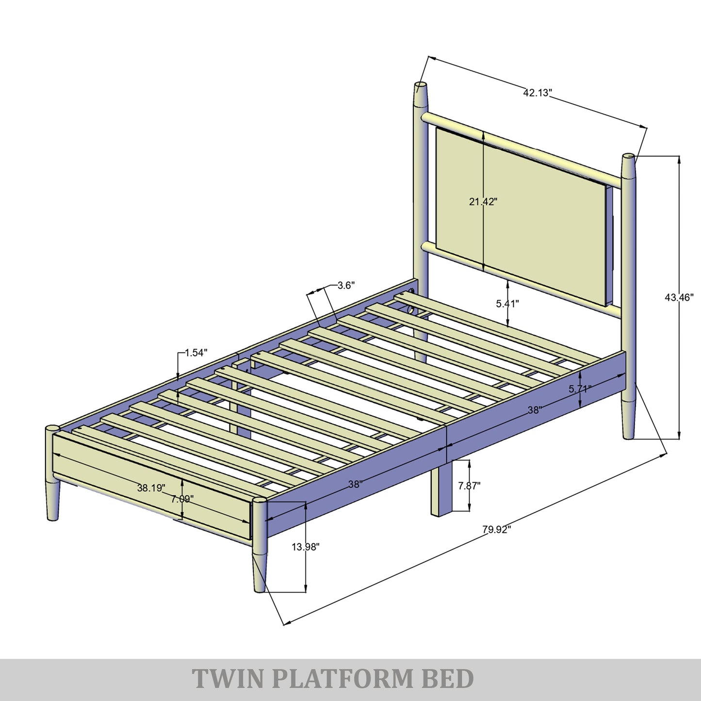 Arden Upholstered Platform Bed