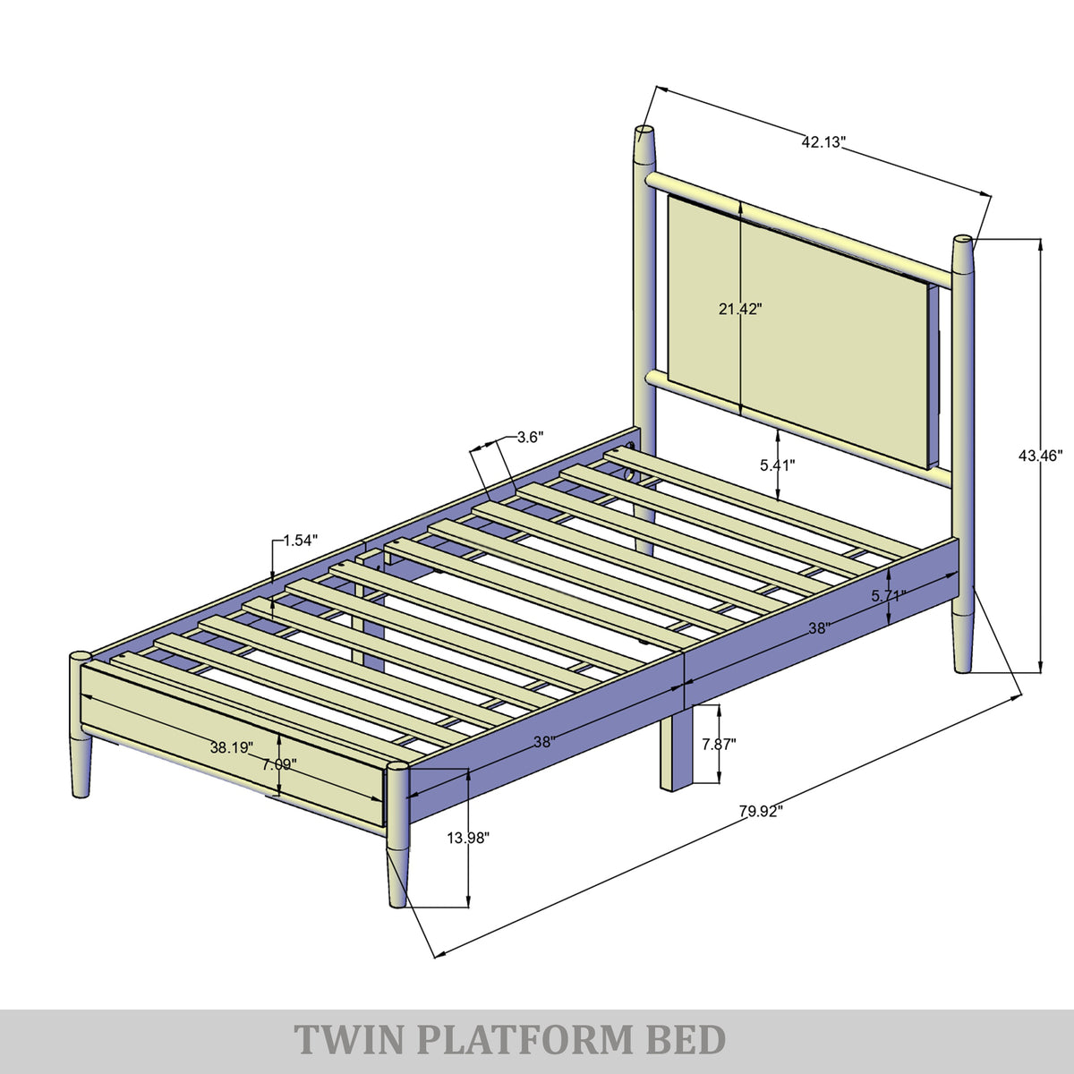Arden Upholstered Platform Bed