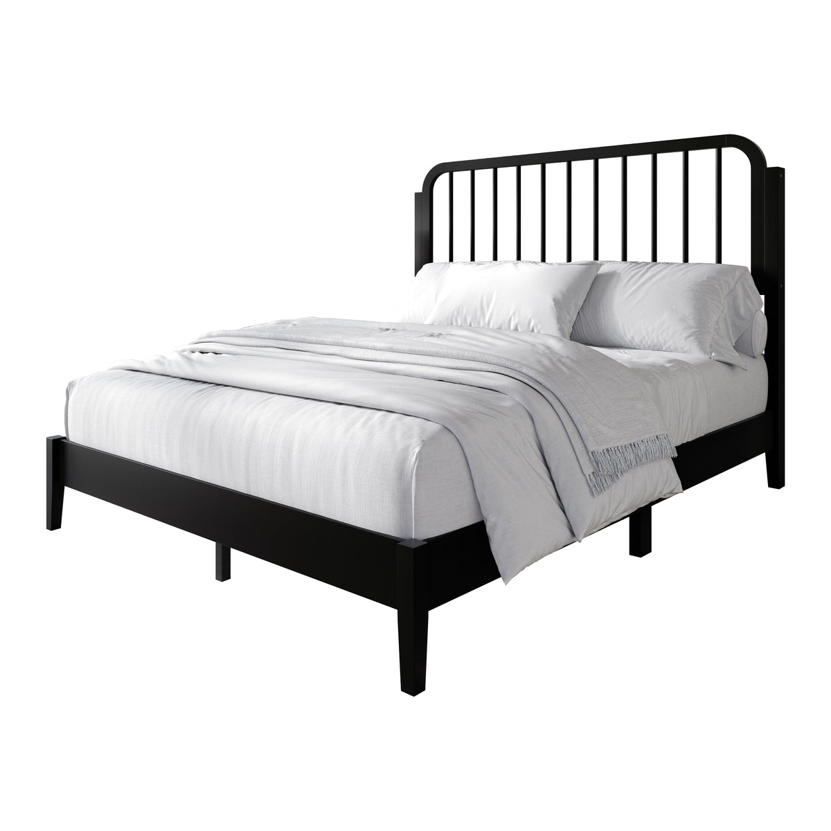 Willow Wood Panel Bed