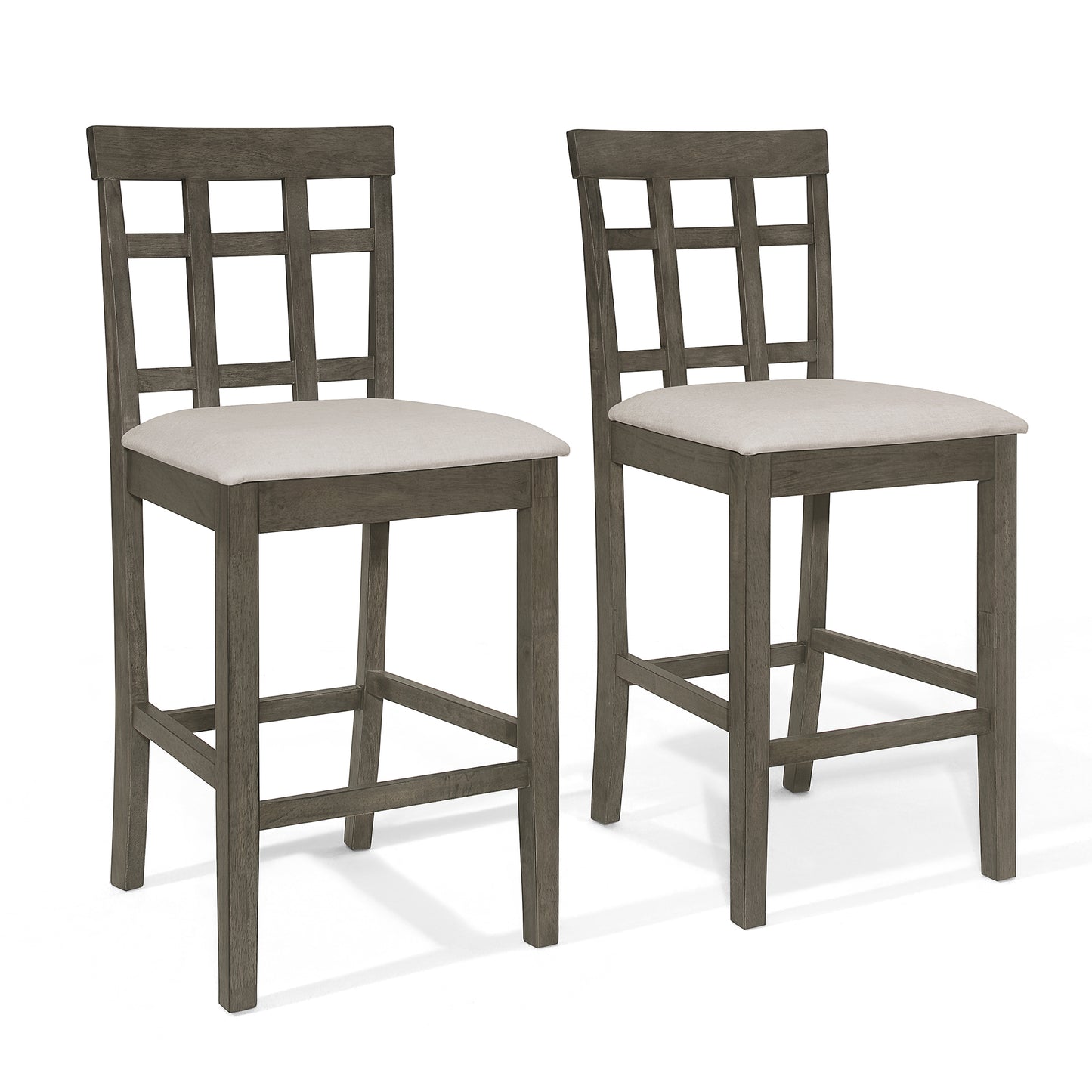 Chic Rustic Counter Height Dining Chairs (Set of 4)