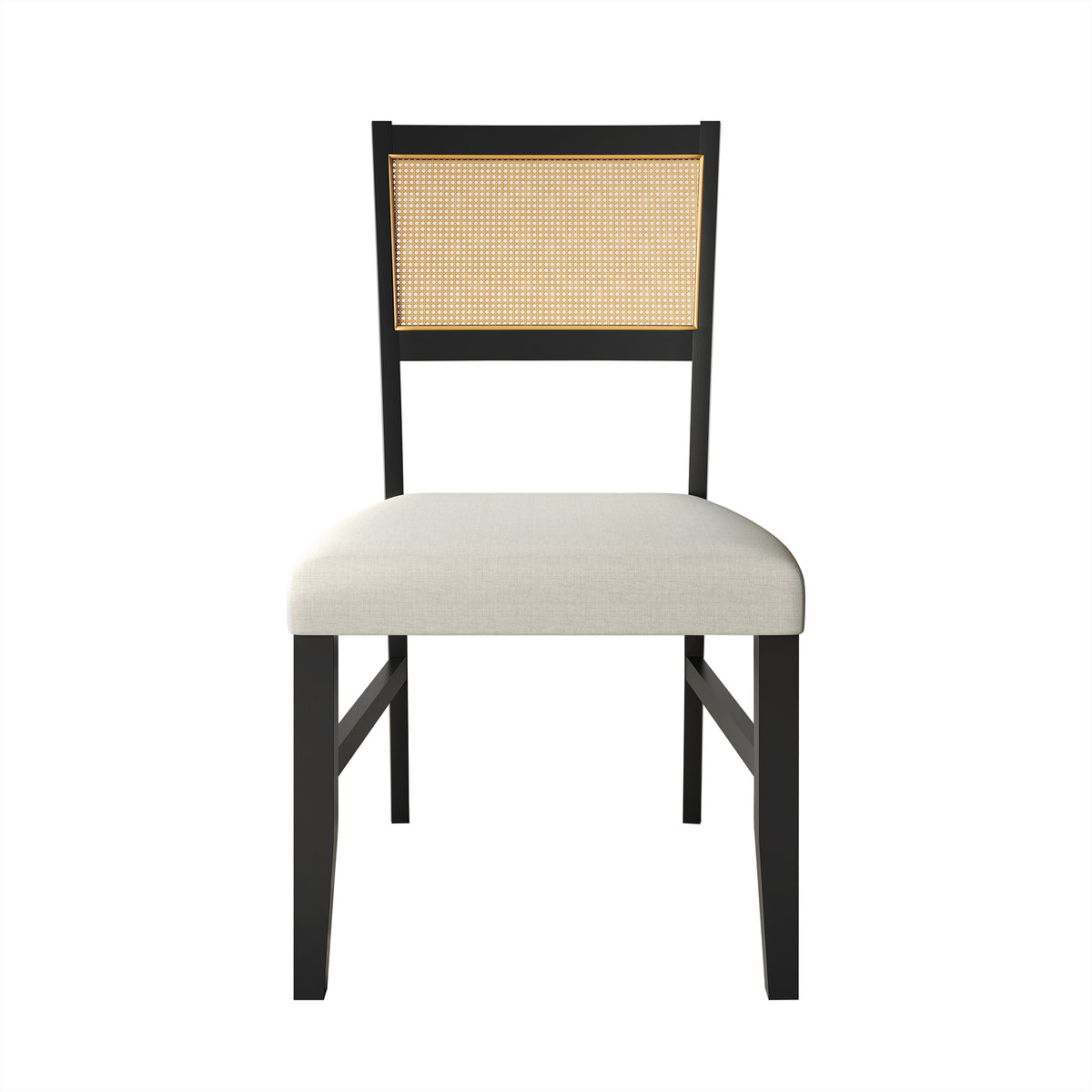 Avalanna 4-Piece Linen Wooden Dining Chair