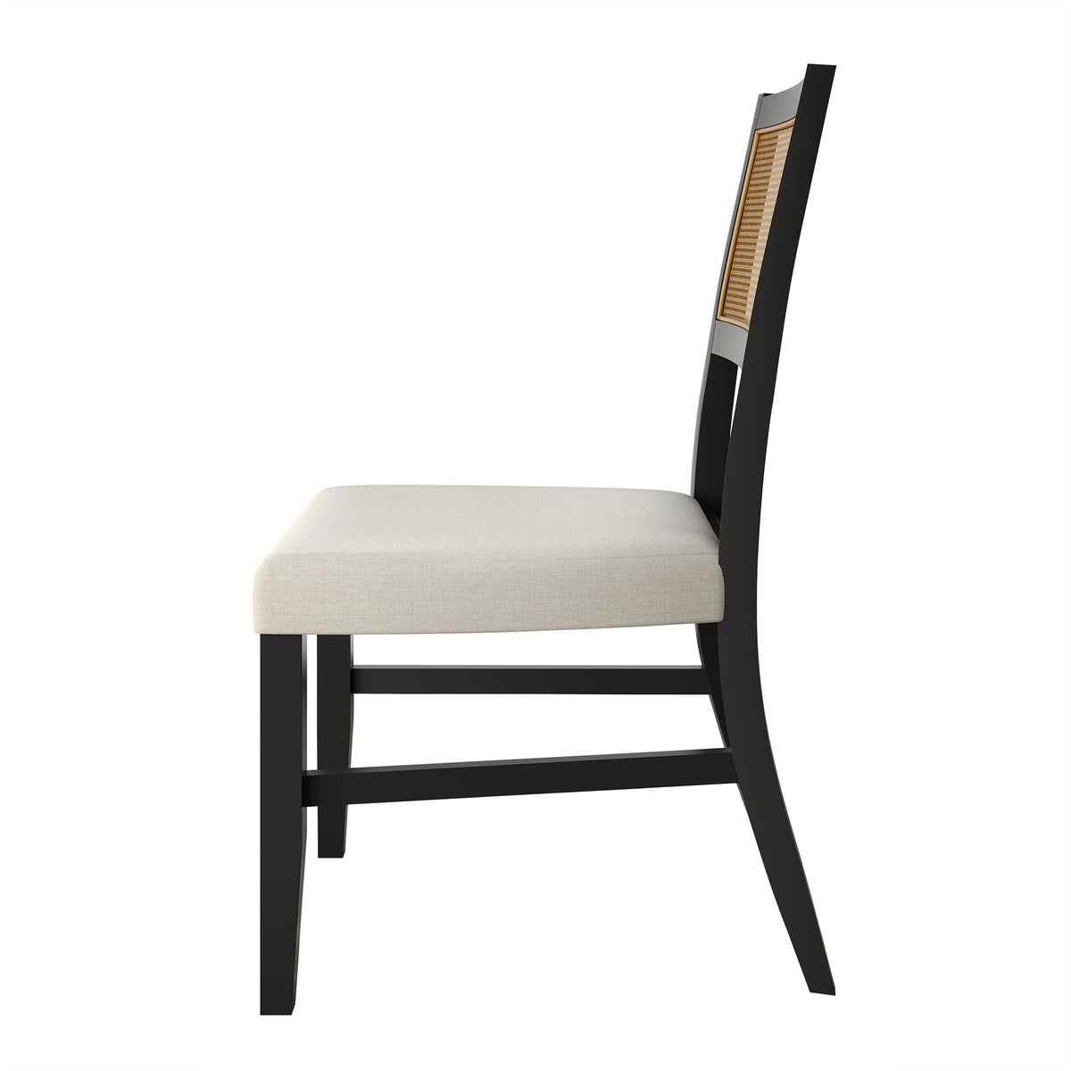 Avalanna 4-Piece Linen Wooden Dining Chair