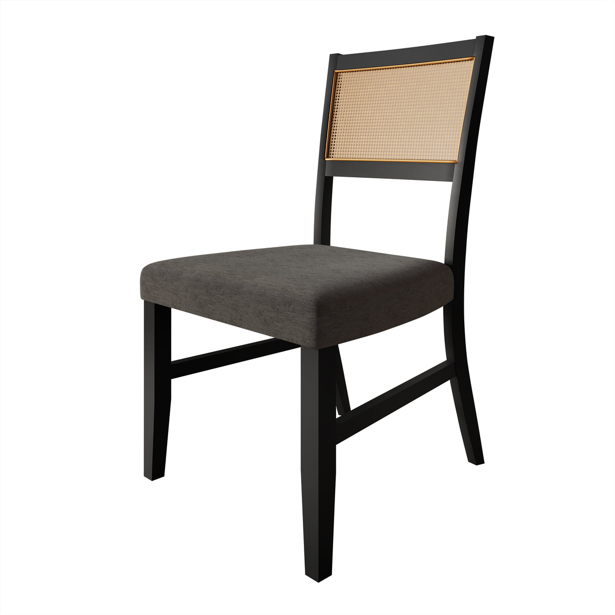 Avalanna 4-Piece Linen Wooden Dining Chair
