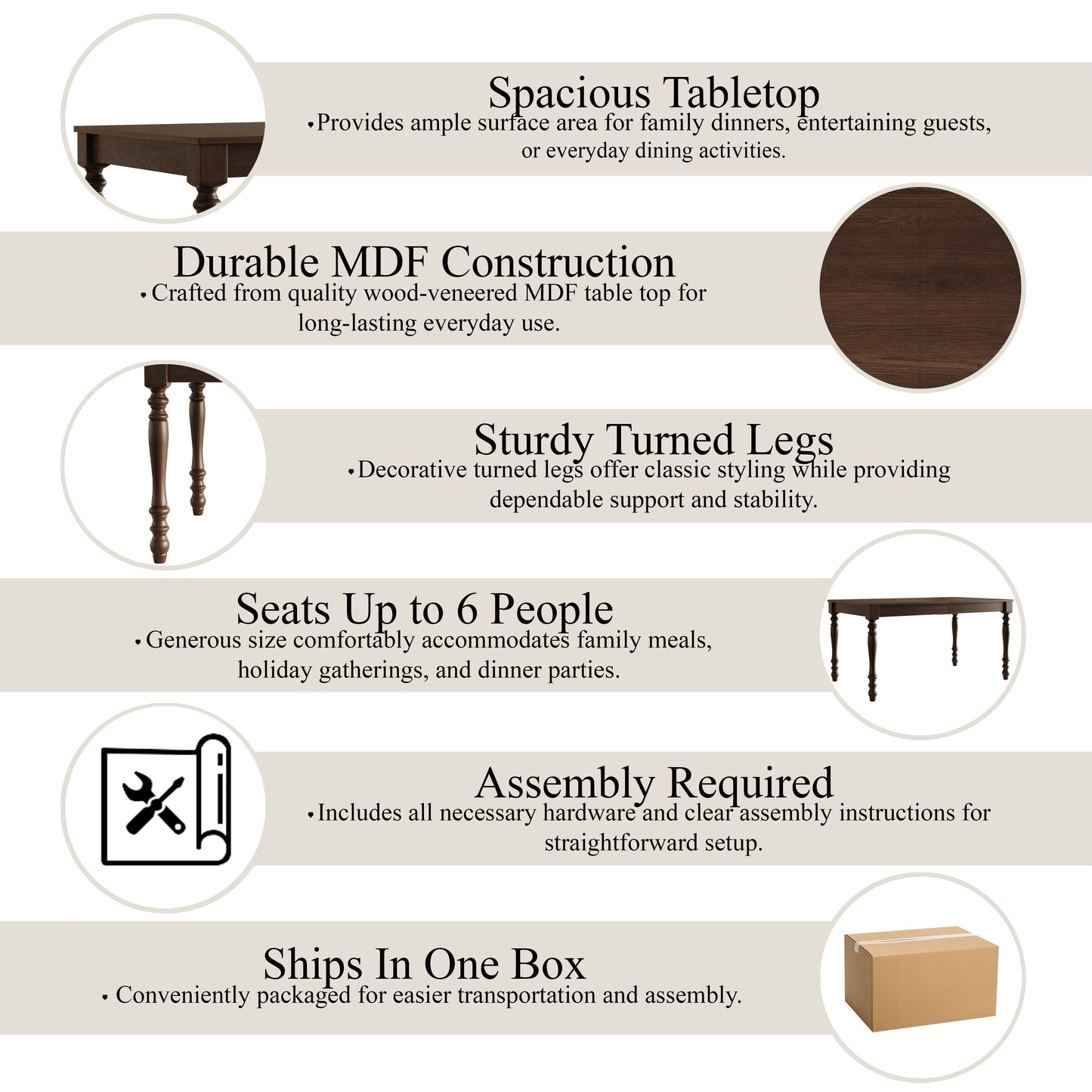Oakley Farmhouse Dining Table