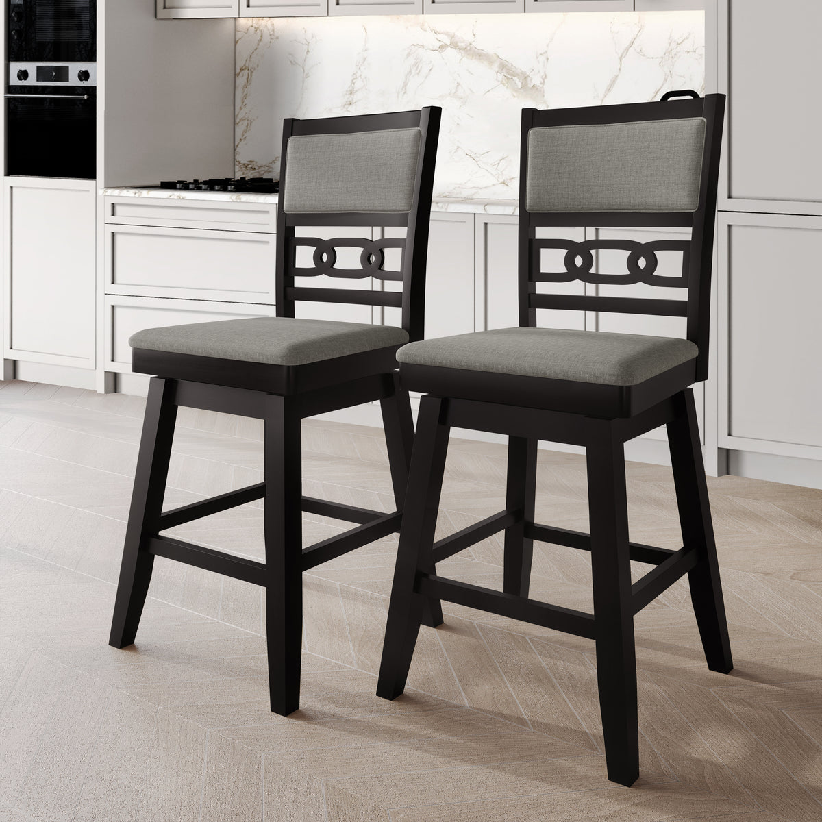 Harper Swivel Counter Stool Set (Set of 2)