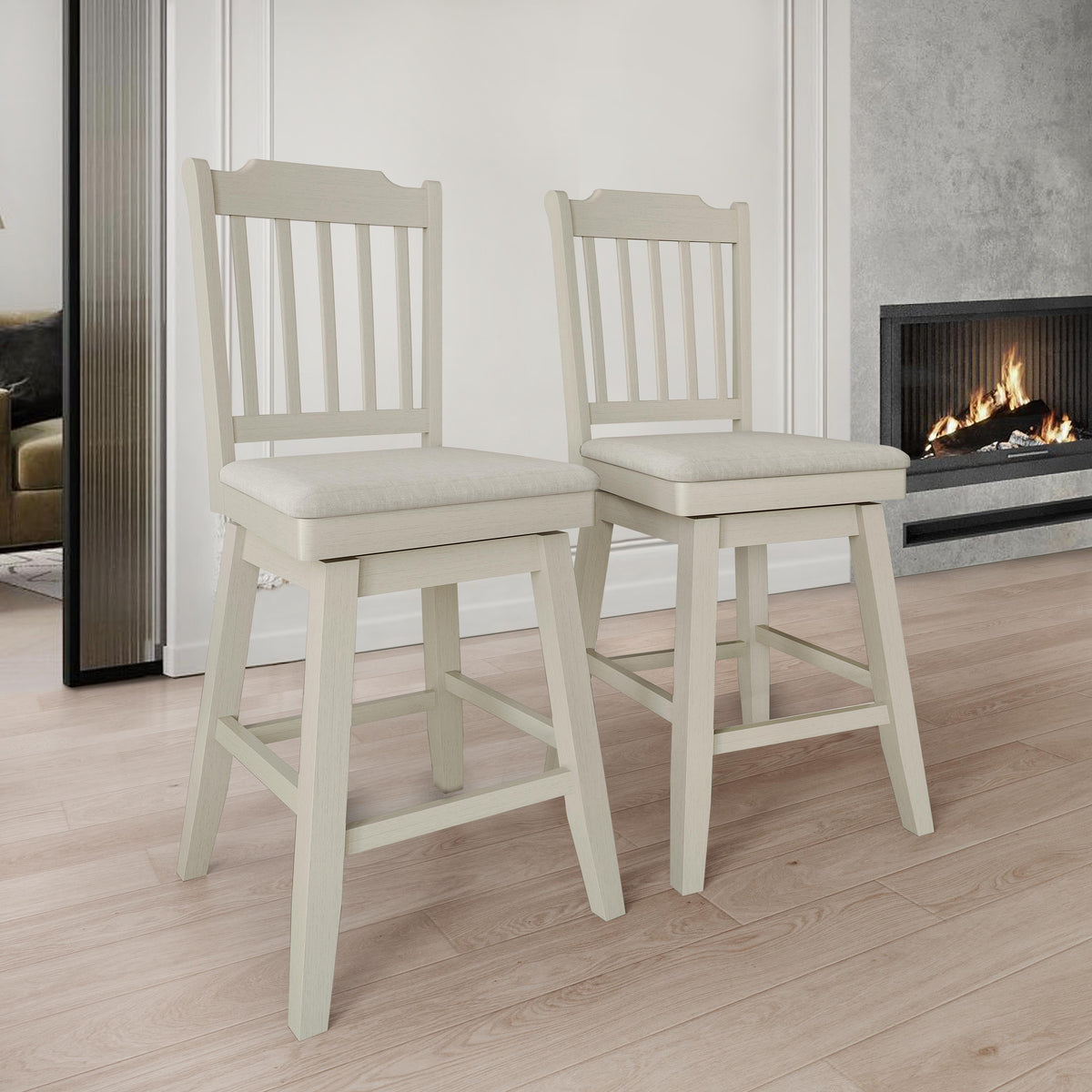 Bennett Swivel Counter Stool Set (Set of 2)
