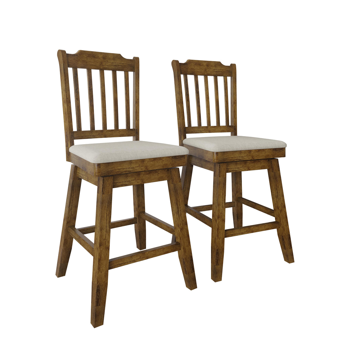 Bennett Swivel Counter Stool Set (Set of 2)