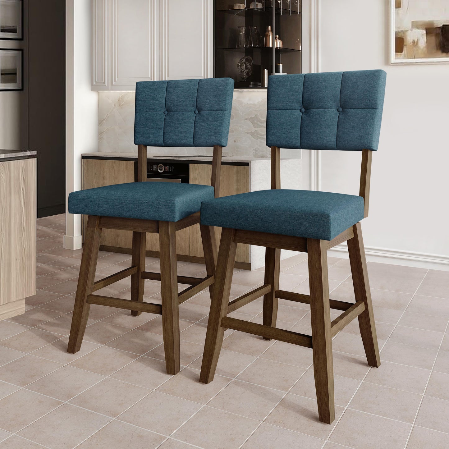 Madison Parsons Counter Chair Set (Set of 2)