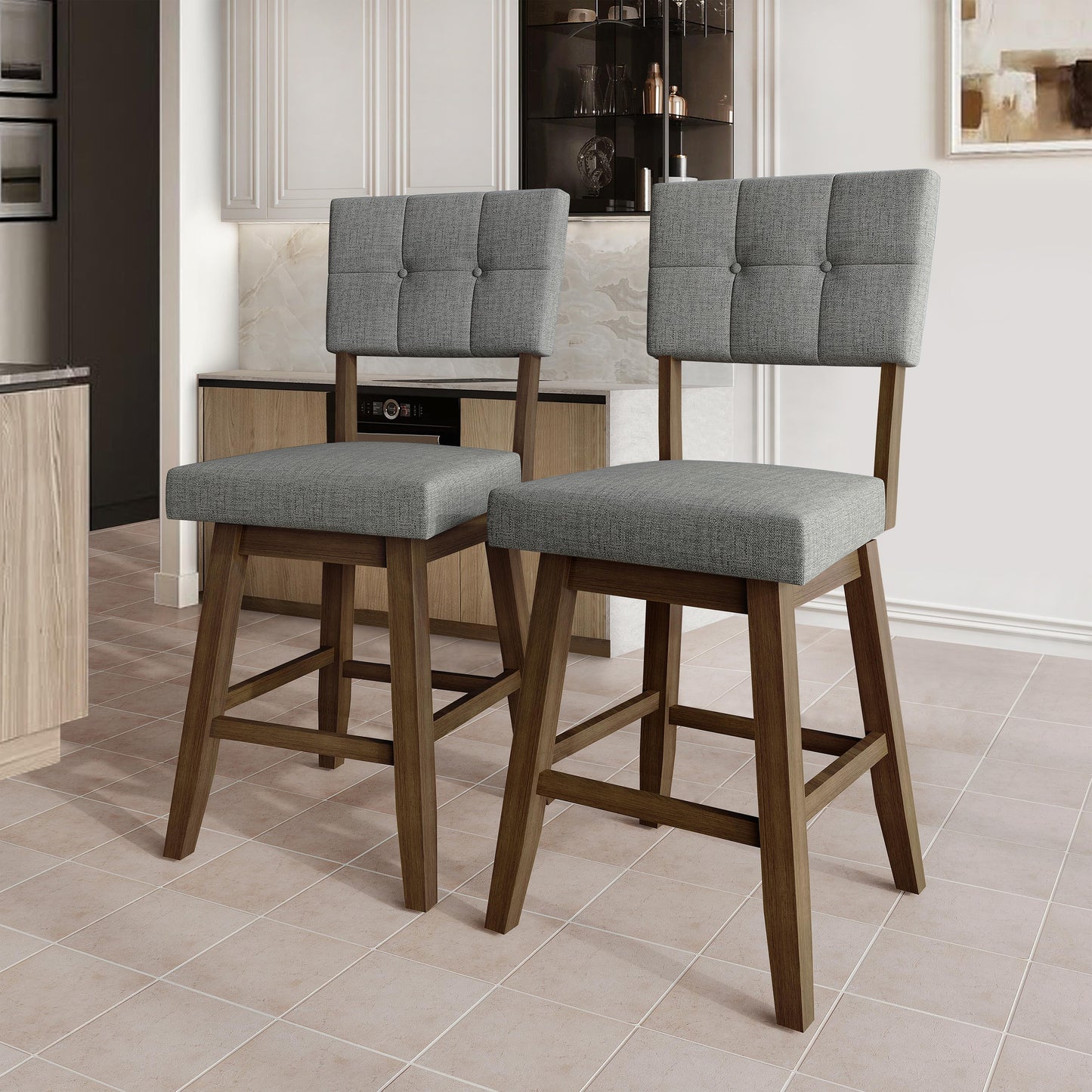 Madison Parsons Counter Chair Set (Set of 2)