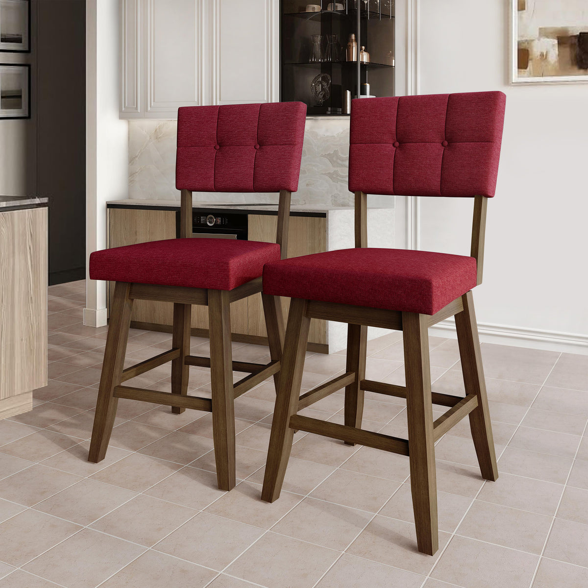Madison Parsons Counter Chair Set (Set of 2)