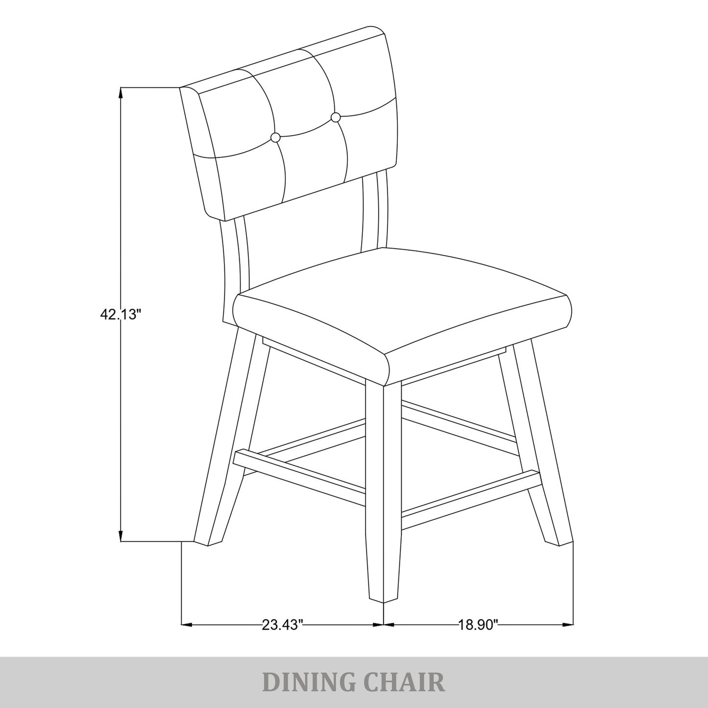 Madison Parsons Counter Chair Set (Set of 2)